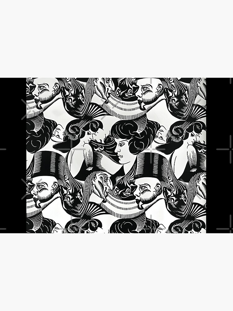 Disover MC Escher - Eight Heads Bath Mat