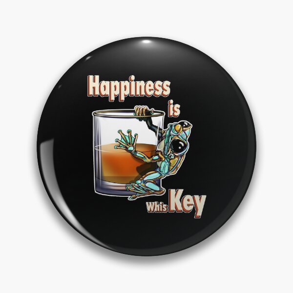 Item preview, Whiskey Frog Teal and Yellow: Happiness is whisKEY designed and sold by iduzarts.