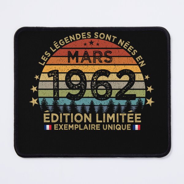 Item preview, Anniversaire 60 Ans Les Legendes Sont Nees en Mars 1962 designed and sold by cssdru.