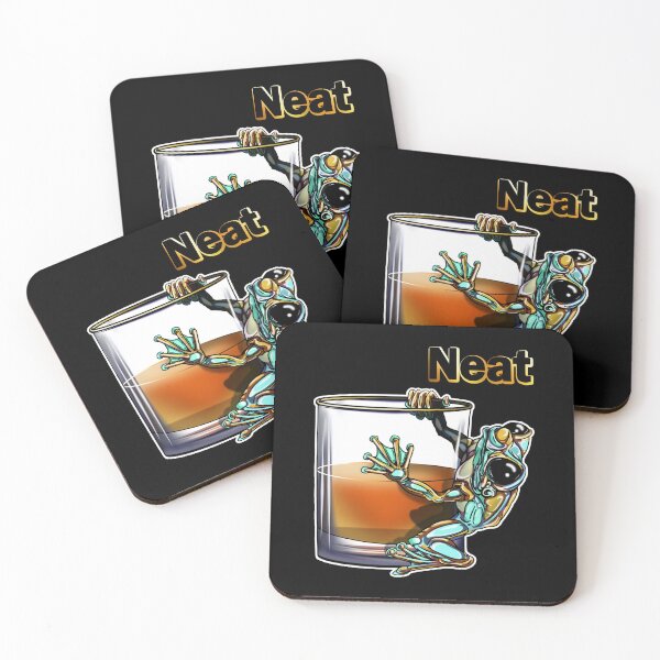 Item preview, Whiskey Frog Teal and Yellow: Neat designed and sold by iduzarts.