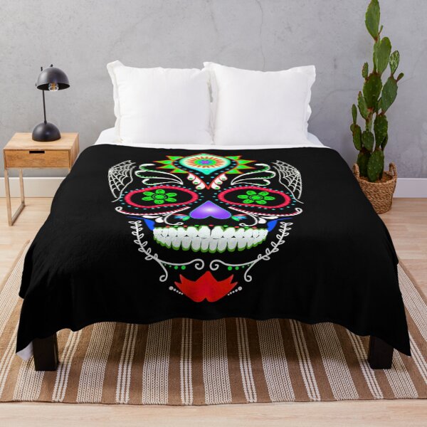Item preview, Black Sugar Skull Mexican Art designed and sold by Gothic Fantasy.