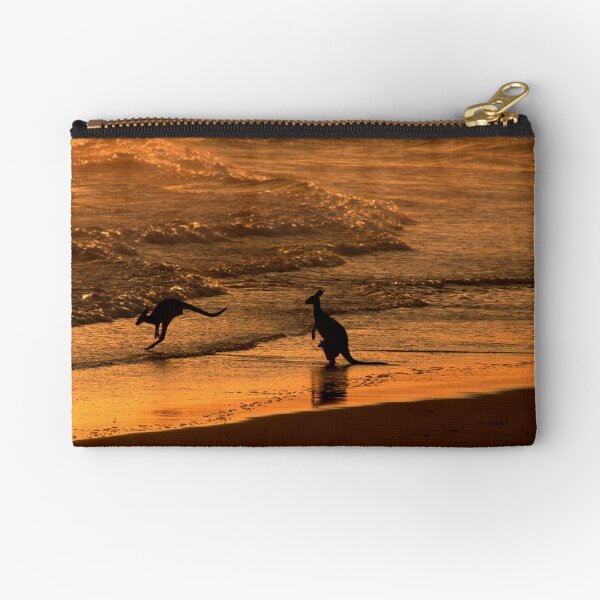 Having a dip at 5.30am Zipper Pouch