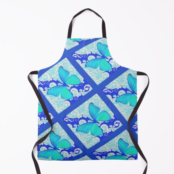 Item preview, DIAGONAL DESIGN BLUE BUTTERFLY ABSTRACT PATTERN designed and sold by sharlesart.