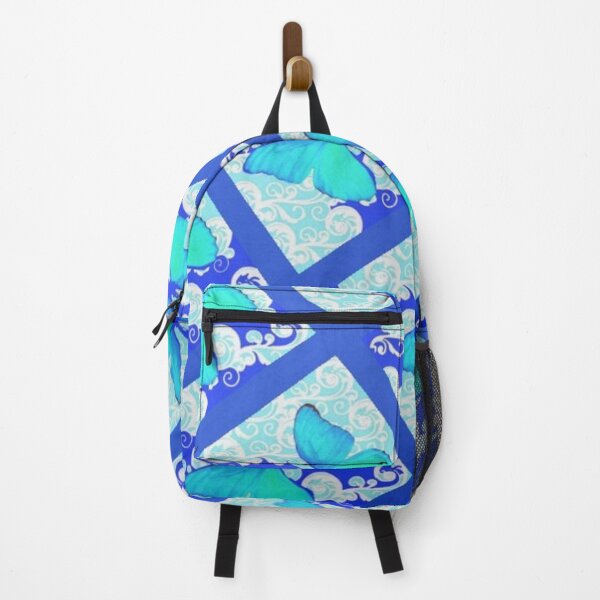 Item preview, DIAGONAL DESIGN BLUE BUTTERFLY ABSTRACT PATTERN designed and sold by sharlesart.