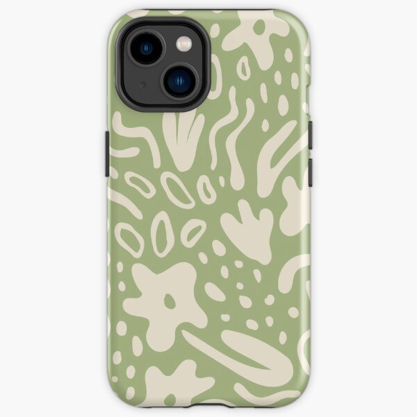 Abstract Botanicals - Sage Green iPhone Tough Case