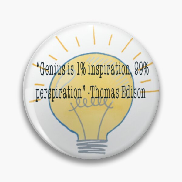 Item preview, Inspiration Perspiration Edison designed and sold by RiaDoodle.