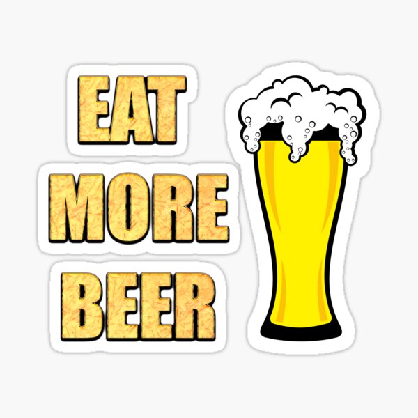 More Beer Stickers For Sale Redbubble