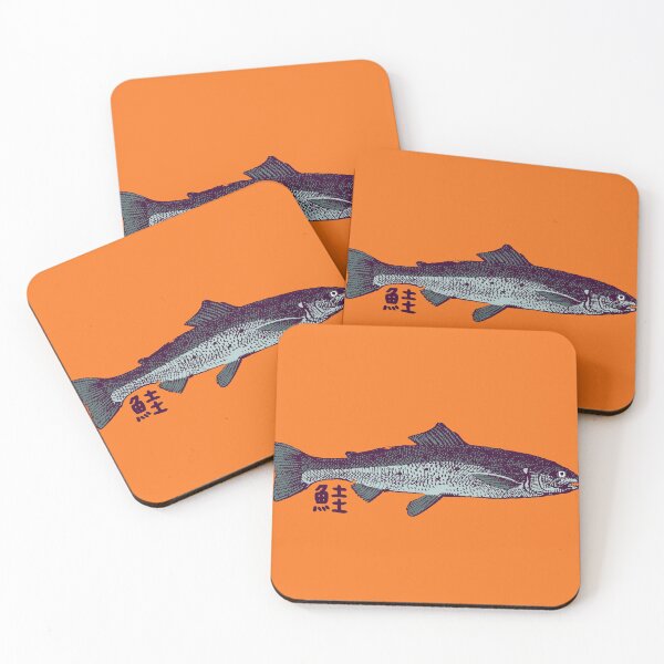 Item preview, Salmon 鮭 Fish Scientific Wildlife Japanese designed and sold by Snoot-Store.