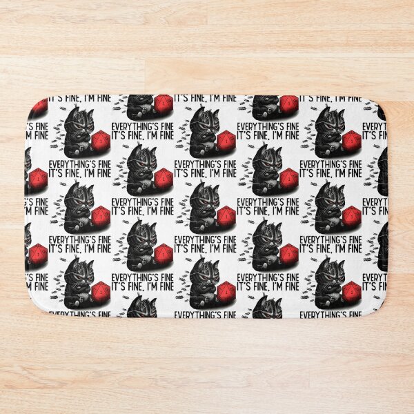 Item preview, CAT AND DUNGEON IT_S FINE I_M FINE EVERYTHING_S FINE   designed and sold by DaMoBoutique.