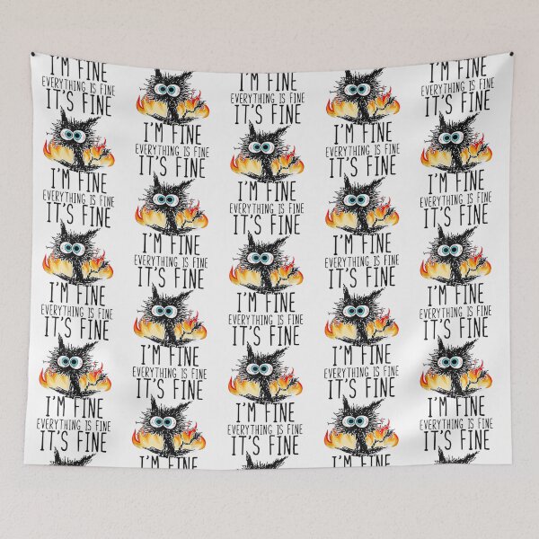 Item preview, Funny It_s Fine I_m Fine Everything Is Fine   designed and sold by DaMoBoutique.