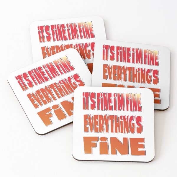Item preview, funny It_s Fine I_m Fine Everything_s Fine,funny black lie shirt ideas,gift for loves  designed and sold by DaMoBoutique.