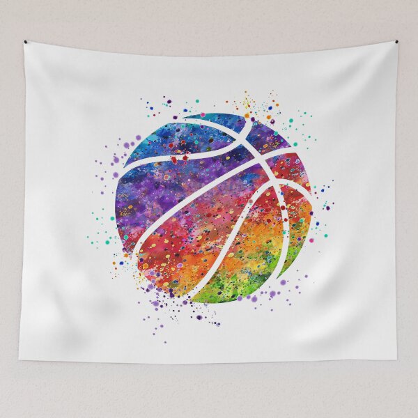 Item preview, Basketball Ball Colorful Watercolor designed and sold by LotusGifts.