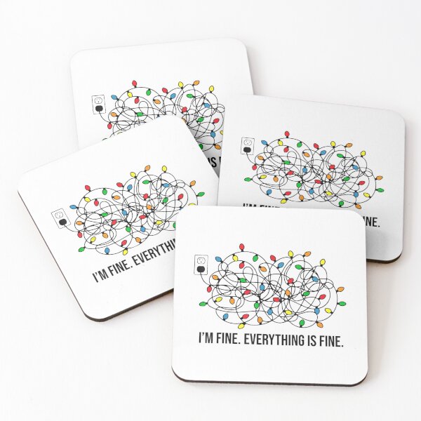 Item preview, Humor everything is fine dog Gift It_s Fine I_m Fine Everything Is Fine Christmas Ugly X-m designed and sold by DaMoBoutique.