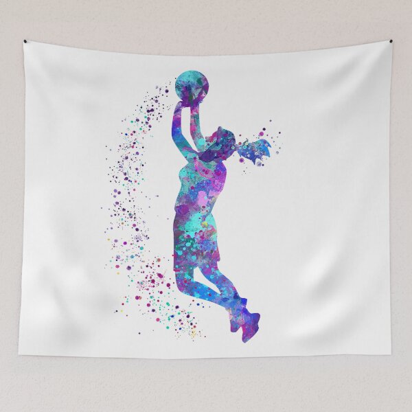 Item preview, Basketball Girl Player Watercolor Sport designed and sold by LotusGifts.