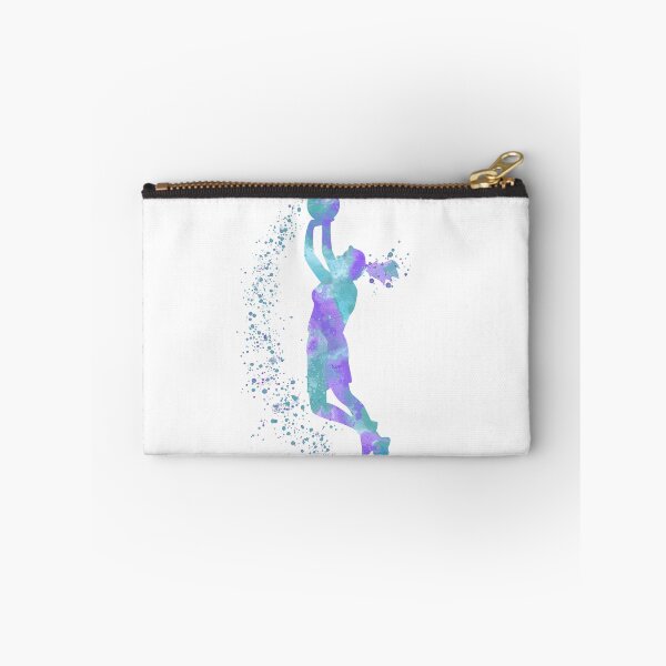Item preview, Basketball Girl Player Colorful Watercolor Silhouette designed and sold by LotusGifts.