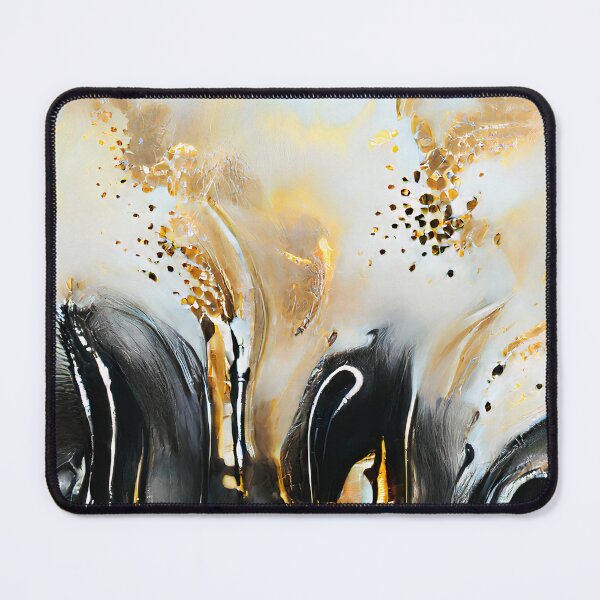 Item preview, Luxury Black and Gold Abstract Fluid Art Painting designed and sold by ChaimaaKr.