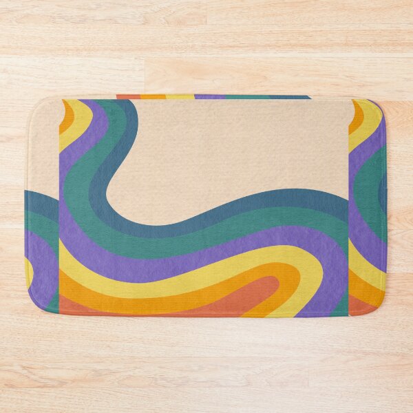 Item preview, RETRO RAINBOW SQUIGGY LINES   designed and sold by DiscoVibes.