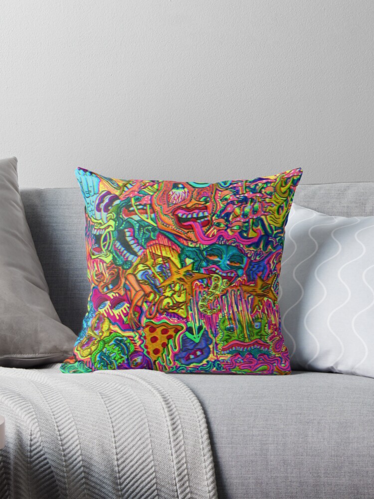 Item preview, Throw Pillow designed and sold by TrippyDrawingz.