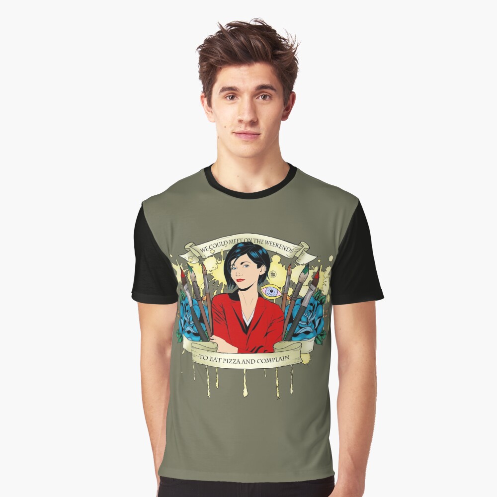 Jane Lane - Weekends Pizza Graphic T-Shirt
