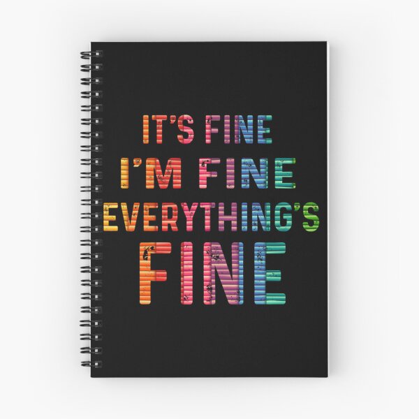Item preview, it_s fine i_m fine everything_s fine designed and sold by DaMoBoutique.