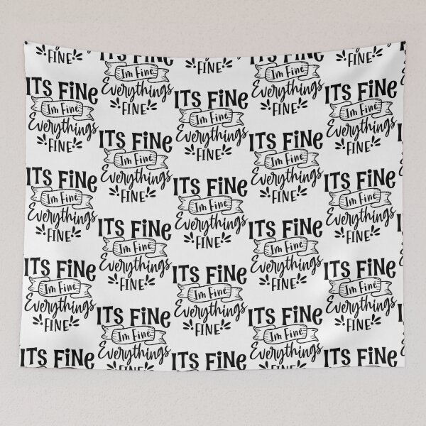 Item preview, It’s Fine I’m Fine Everything is Fine Svg   designed and sold by DaMoBoutique.