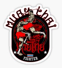 Muay Thai Fighter Sticker