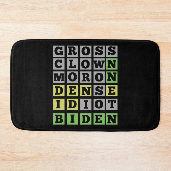 Item preview, Biden Wordle Grid, Funny Joe Biden Design designed and sold by Constant Readers.