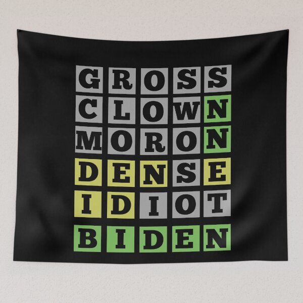 Item preview, Biden Wordle Grid, Funny Joe Biden Design designed and sold by Constant Readers.