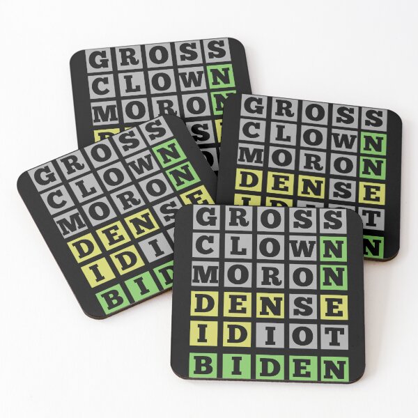 Item preview, Biden Wordle Grid, Funny Joe Biden Design designed and sold by Constant Readers.