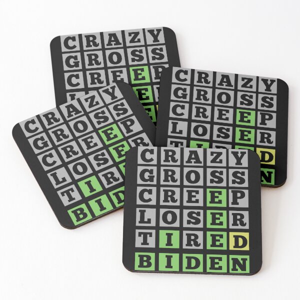 Item preview, Funny Biden Wordle Grid, Joe Biden Joke designed and sold by Constant Readers.