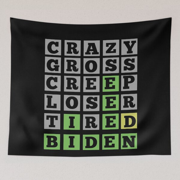 Item preview, Funny Biden Wordle Grid, Joe Biden Joke designed and sold by Constant Readers.