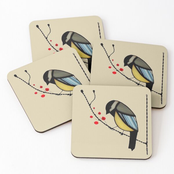 Item preview,  STAINED GLASS WINDOW DESIGN CHICKADEE designed and sold by THE AMERICAN TEEVANGELIST.