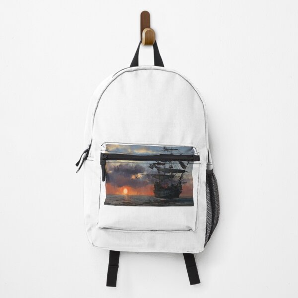 Item preview, Pirate ship in the sunset designed and sold by MrCsStores.