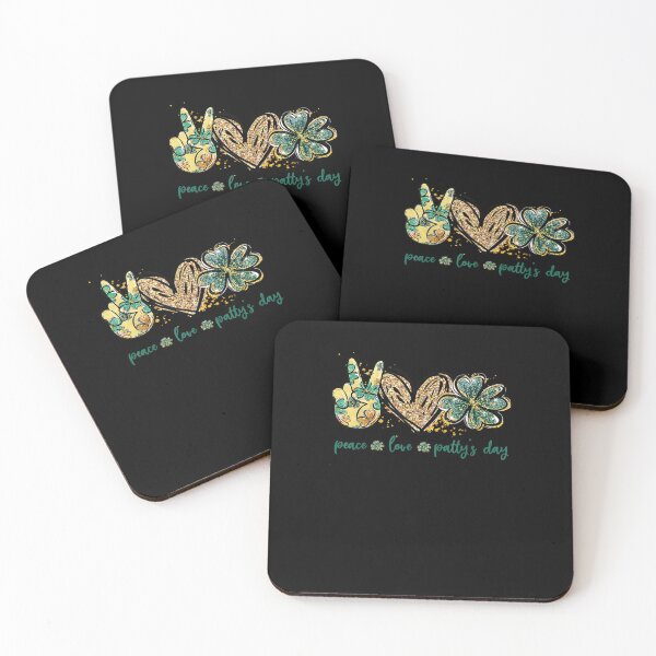 Item preview, Funny Peace Love Patty's Day St Patrick's Day Gifts designed and sold by VargasParis.