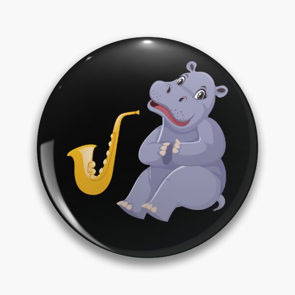 Item preview, Hippo Music Gift Hippo Really Like Hippos Hippo Lovers Hippopotamus designed and sold by pedrored369.