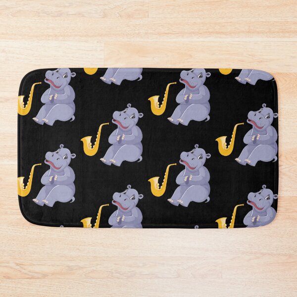 Item preview, Hippo Music Gift Hippo Really Like Hippos Hippo Lovers Hippopotamus designed and sold by pedrored369.
