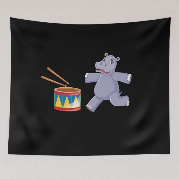 Item preview, Cool Hippo Music Gift Hippo Really Like Hippos Hippo Lovers Hippopotamus designed and sold by pedrored369.