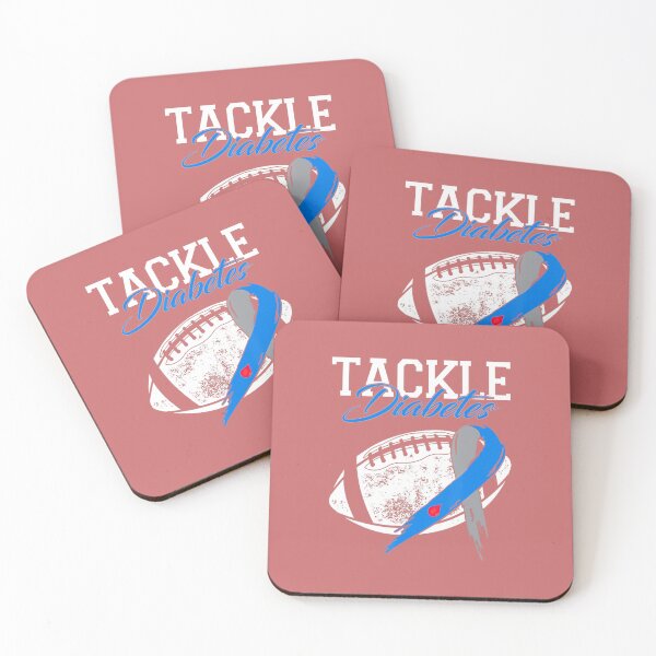 Item preview, Tackle Diabetes Blue Football Awareness designed and sold by KidGiftChoice.