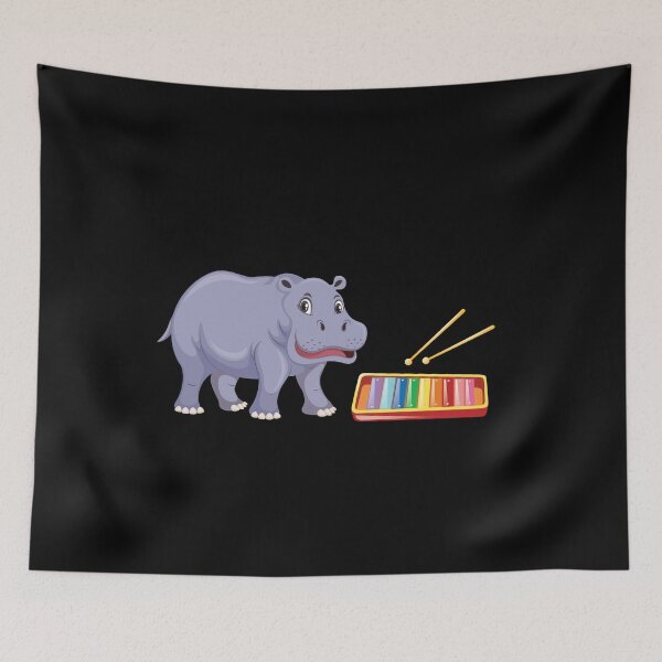 Item preview, Cute Hippo Music Gift Hippo Really Like Hippos Hippo Lovers Hippopotamus designed and sold by pedrored369.