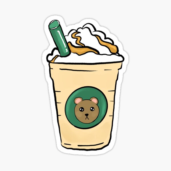 Starbucks Coffee Frappe Cat Kitty Starbies Cold Brew Frappuccino Stickers  134