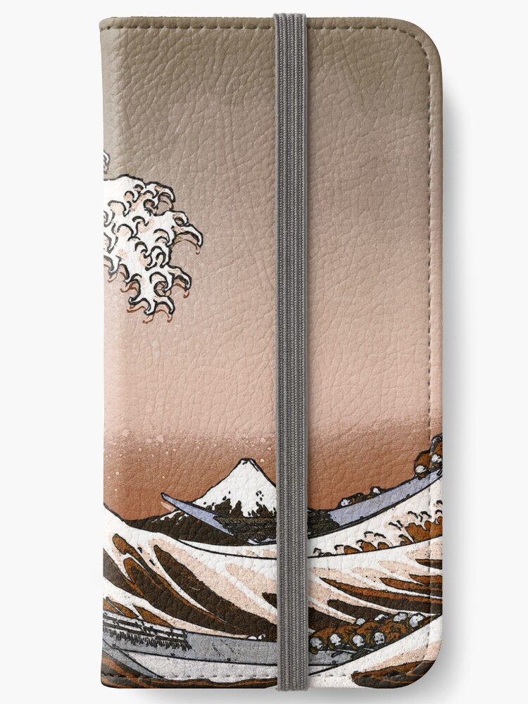 The Great Wave off Kanagawa PU Leather Wallet hokusai Art 