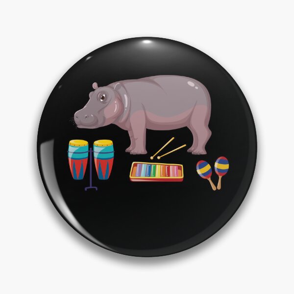 Item preview, Cool Hippo Musician Gift Hippo Really Like Hippos Hippo Lovers Hippopotamus designed and sold by pedrored369.