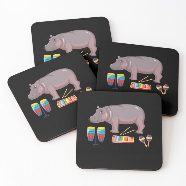 Item preview, Cool Hippo Musician Gift Hippo Really Like Hippos Hippo Lovers Hippopotamus designed and sold by pedrored369.