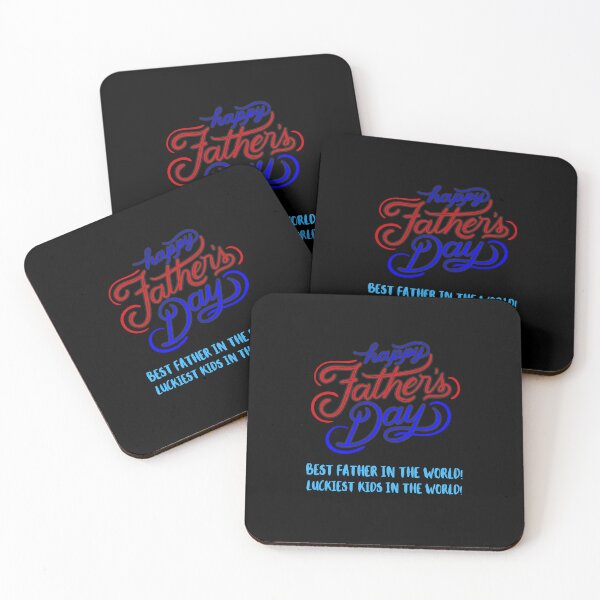 Item preview, Happy Father's Day Best Father in the World Luckiest Kids In The World designed and sold by teewearstyle.
