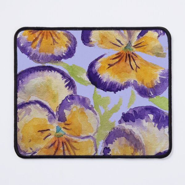 Item preview, Viola Watercolor Purple Floral Pattern on Lavender Purple designed and sold by Sarah  Rajkotwala.