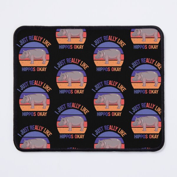 Item preview, Cool I Just Really Love Hippos Okay, Hippo Really Like Hippos Hippo Lovers Hippopotamus,Distressed Colorful Sunset Hippo Design designed and sold by pedrored369.