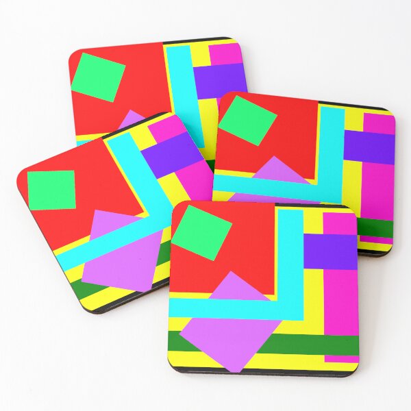 Item preview, Colors: bright colors, square, diamond,and rectangle shapes, gift idea, decor, accent piece, home, office, work space, birthday designed and sold by Becky Hunter.