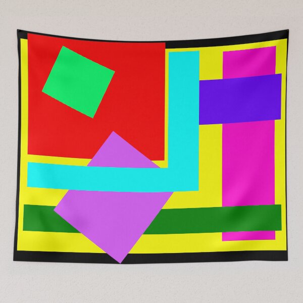 Item preview, Colors: bright colors, square, diamond,and rectangle shapes, gift idea, decor, accent piece, home, office, work space, birthday designed and sold by Becky Hunter.