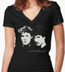 Out Of Touch Women's Fitted V-Neck T-Shirt