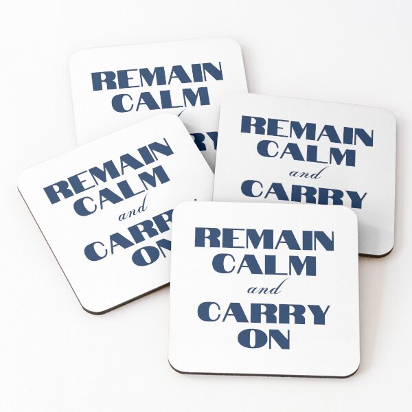 Item preview, Remain Calm and Carry On designed and sold by YourMinimalist-.